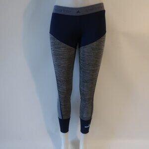 Womens Adidas X Stella McCartney Navy Blue, Gray Active Leggings S